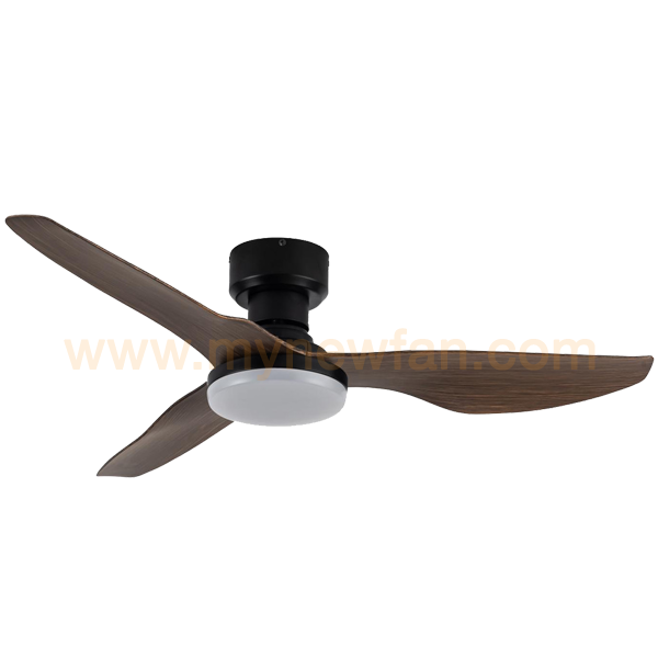 Fanco Hugger 48" Wood with LED Fan Light